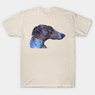 rainbow greyhound profile T-Shirt